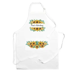 Purely Home Nans Apron - Sunflowers Kitchen Cooking & Baking Apron