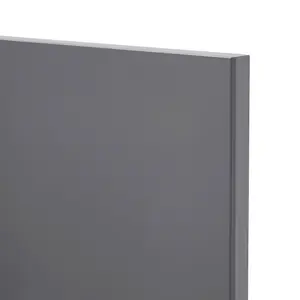 GoodHome Stevia Gloss anthracite Slab Tall wall Cabinet door (W)250mm (H)895mm (T)18mm