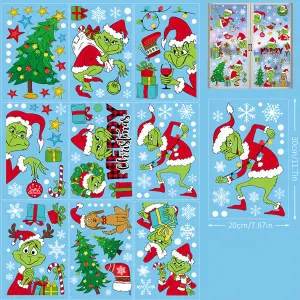 Christmas decoration static window sticker window decoration sticker Green