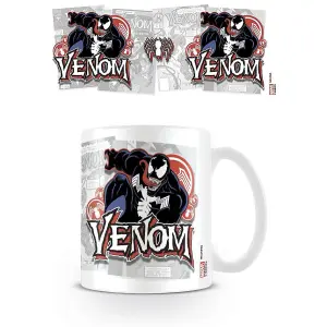 Venom Comic Cover Mug Black/Pink/White (One Size)