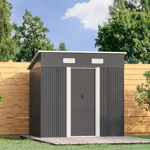 6 ft. W x 4 ft. D Metal Tool Shed