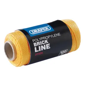 Draper Polypropylene Brick Line, 100m, Orange 27425