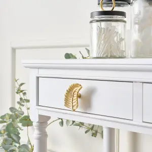 Melody Maison Gold Curved Leaf Drawer Knob