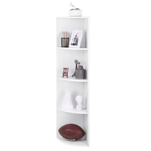 Galaviz Corner Bookcase White