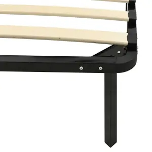 Berkfield Bed Frame Black Metal 90x200 cm