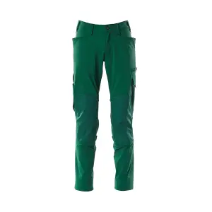 Mascot Accelerate Stretch Trousers with Kneepad Pockets - Green   (38.5) (Leg Length - Long)