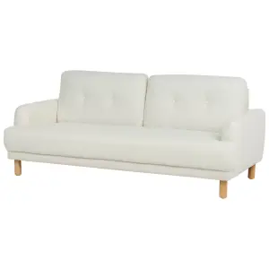 Fabric Living Room Set Off-White TUVE