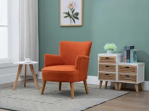 PS Global Orange Kara Accent Chair