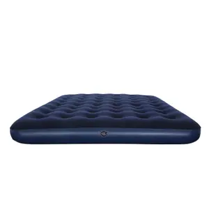 Pavillo Queen Flocked Blow up Inflatable Airbed Camping Mattress 203 x 152 x 22cm