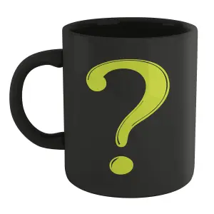 Official Batman Core Riddler Mug - Black 100% Ceramic, Dishwasher Safe