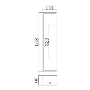 Elstead Kenney LED 4 Light Indoor Wall Light Silver