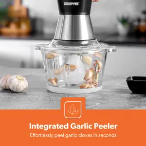 Geepas 3-Tier Food Steamer & 500W Mini Food Processor Combo Set