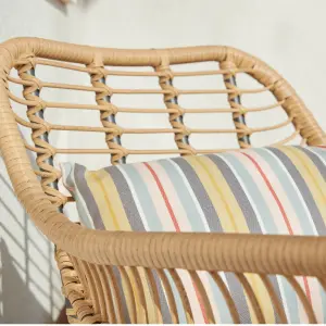 GoodHome Apolima Rattan effect Armchair