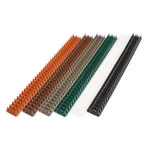 Fence Spikes Cat Deterrent Anti Climb Brown Pack Of 8 Strips