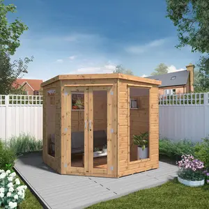 Mercia 7 x 7ft Premium Corner Summerhouse No