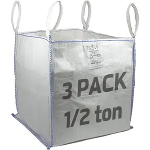 Half Ton Bulk Bag - Heavy Duty Skip Bag - Mini Ton Bag - Tonne Bag - FIBC Builders bag - Dumpy Bag