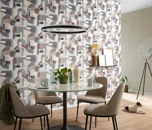 Erismann Fragment Modern Geometric Vinyl Wallpaper