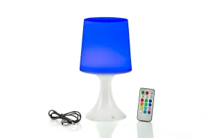 Auraglow Colour Changing LED Table Lamp - with Remote Control - MILLIE