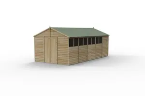 4LIFE Apex Shed 10x20 - Double Door - 8 Windows