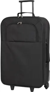 Medium 2 Wheel Soft Suitcase - Black