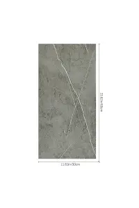 Marble Effect Tile Stickers, Self Adhesive Art Wall Decals, Ideal for Kitchen & Bathroom Backsplash (60 x 30 x 0.2cm)