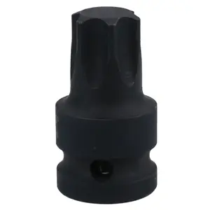 T80 1/2in Drive Male Torx Star Impacted Impact Shallow Stubby Socket