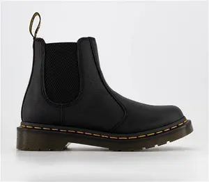 Dr. Martens Womens 2976 Chelsea Boots Black Virginia, 3