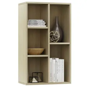 Berkfield Book Cabinet/Sideboard Sonoma Oak 50x25x80 cm Engineered Wood