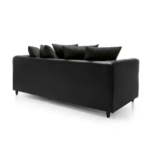 Dylan Collection 3 Seater Sofa in Black