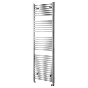 Straight Towel Rail Heated Towel Rails Chrome / 60cm H x 100cm W x 8.8cm D