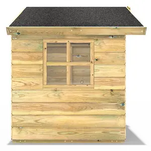 Rebo Orchard 4FT x 4FT Children's Wooden Garden Playhouse - Owl