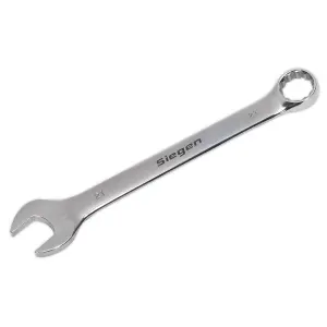 Sealey WallDrive Combi Spanner Chrome Vanadium Steel Polished Finish 21mm S01021