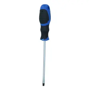 Slotted Flat Headed Screwdriver SL4 4mm x 100mm Magnetic Tip + Rubber Grip