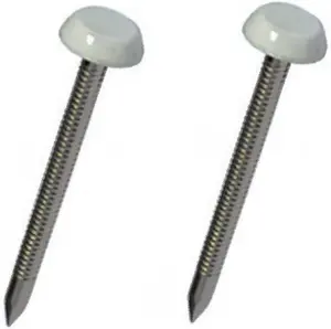 250 x Agate Grey UPVC 40mm Poly Top Pins Plastic Headed Fascia Fixings