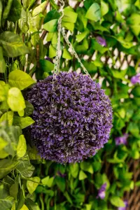 Vivid Violet Topiary Flower Ball