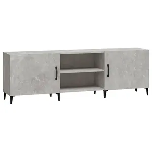 Berkfield TV Cabinet Concrete Grey 150x30x50 cm Engineered Wood