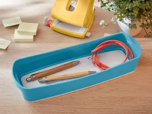 Leitz MyBox Cosy Calm Blue Organiser Storage Tray Long