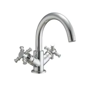 Barker Chrome Basin Crosshead Mixer Tap