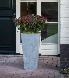 Recycled Outdoor Vase Ella grey H49 D26Cm