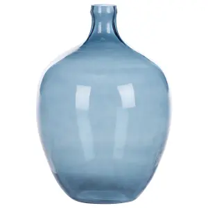 Decorative Vase ROTI Glass Blue