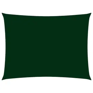 Berkfield Sunshade Sail Oxford Fabric Rectangular 2x4 m Dark Green