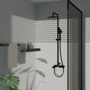 Hommix Rubineta OLO + ULTRA-10 Black Shower Set