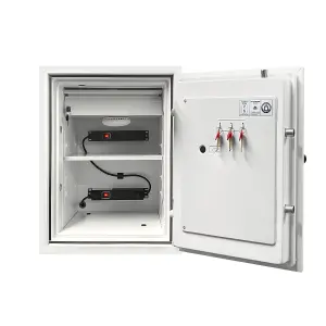 Phoenix Battery Fighter BS0441K Size 1 Battery Storage & Charging Safe with Key Lock