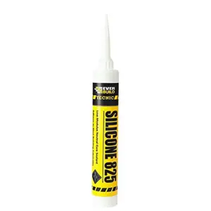 Everbuild 825 Low Modulus Neutral Cure Sealant White - 380ml (Pack of 3)