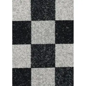 Mistie Door Mat Black/White / Rectangle 67 x 120cm