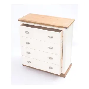 Tropea 4 Drawer Chest of Drawers Chrome Cup Handle