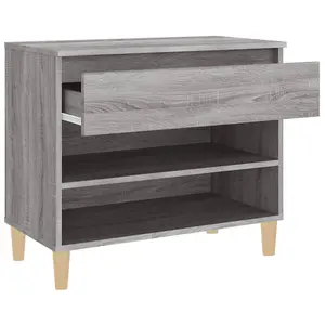 Berkfield Shoe Cabinet Grey Sonoma 70x36x60 cm Engineered Wood