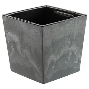 Plant Flower Pot Concrete Square Planter Inner Pot Garden Patio Home Large Beton Concrete 7.5 Litres