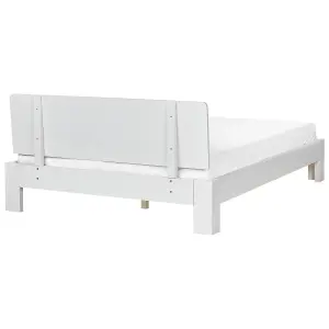 Wooden EU Double Size Bed White ROYAN