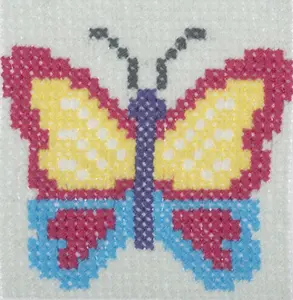 XSTITCH BUTTERFLY - Counted Cross Stitch Kit: Butterfly - Trimits